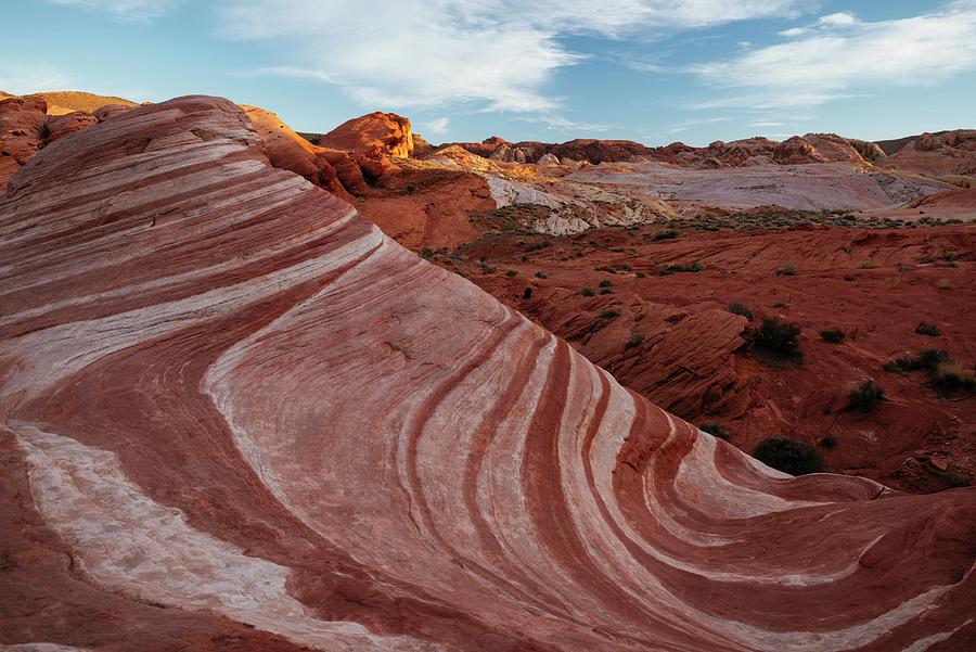 Nevada, Valley Of Fire State Park, The Fire Wave Digital Art by Ben Pipe