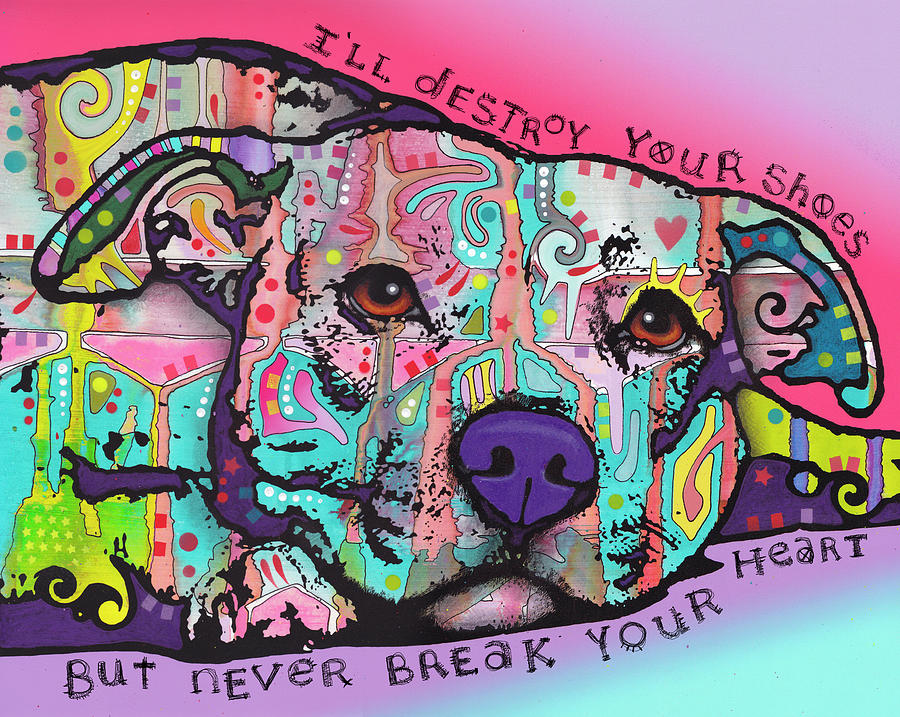 Animal Mixed Media - Never Break Your Heart by Dean Russo
