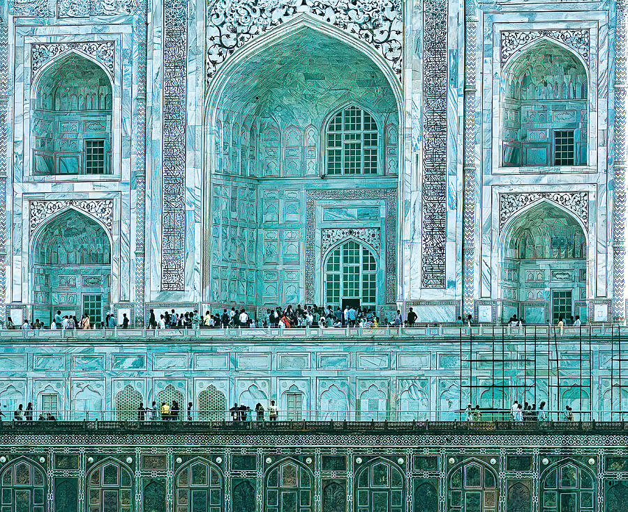Never Seen Architectural Details Of The Front Of The Taj Mahal Photograph by Sunil Kulkarni