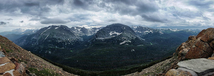 Never Summer Mountains Panorama Photograph