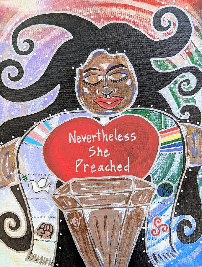 Holy Painting - Nevertheless She Preached by Angela Yarber Holy Painting - Nevertheless She Preached by Angela Yarber