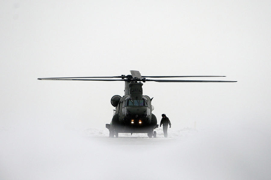 New Chinook Mk3 Helicopters Arrive At Photograph by Dan Kitwood
