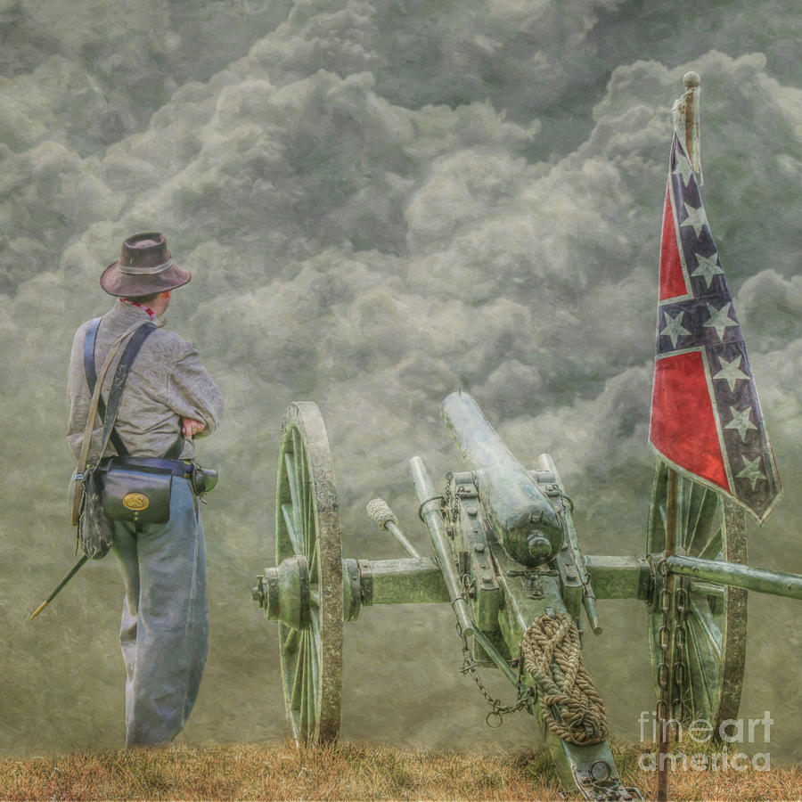 New Day Confederate Cannon Digital Art by Randy Steele