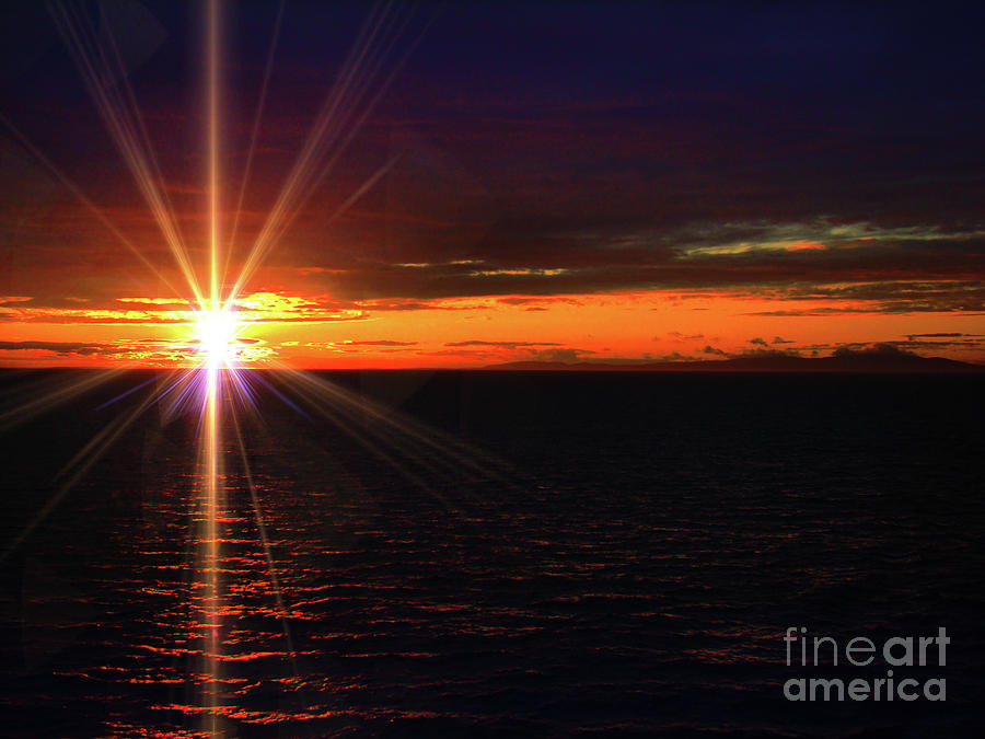 New England Atlantic Sunset Photograph by Al Bourassa
