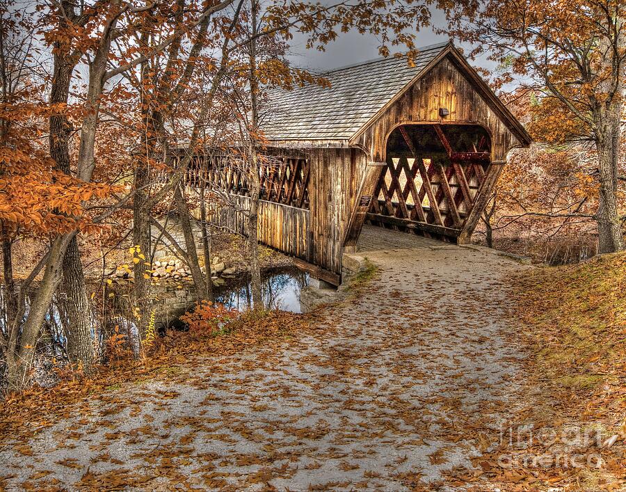 New England College Covered Bridge Photograph by Steve Brown