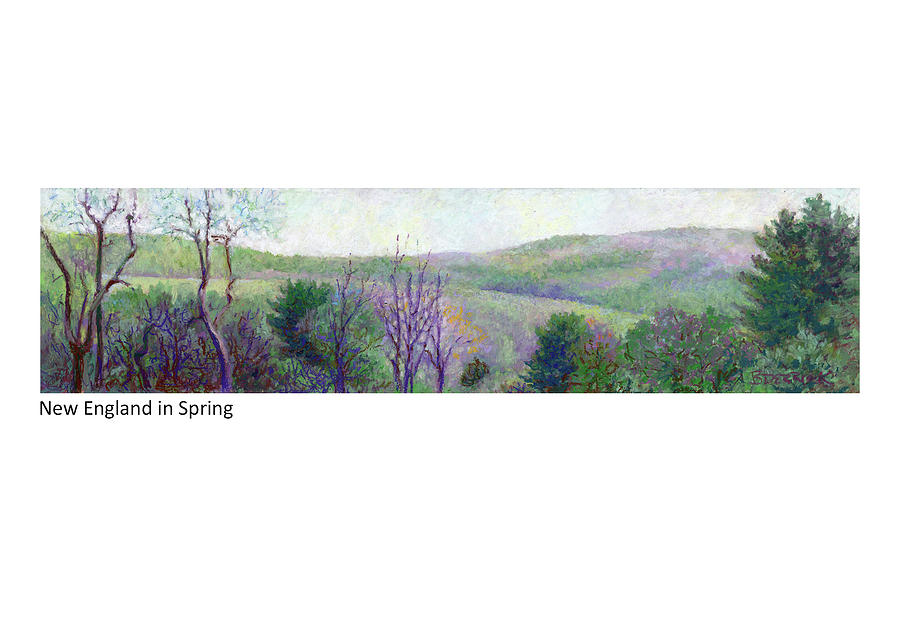 New England in spring Pastel by Betsy Derrick