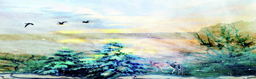 New England- Love It Or Leave It Panorama Mixed Media