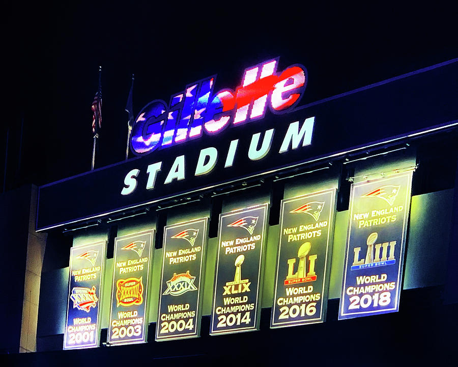New England Patriots 2018 Super Bowl Banner Photograph by Joann Vitali