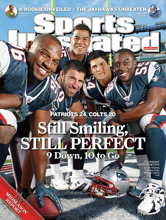 New Enlgand Patriots Linebackers Sports Illustrated Cover Photograph by Sports Illustrated