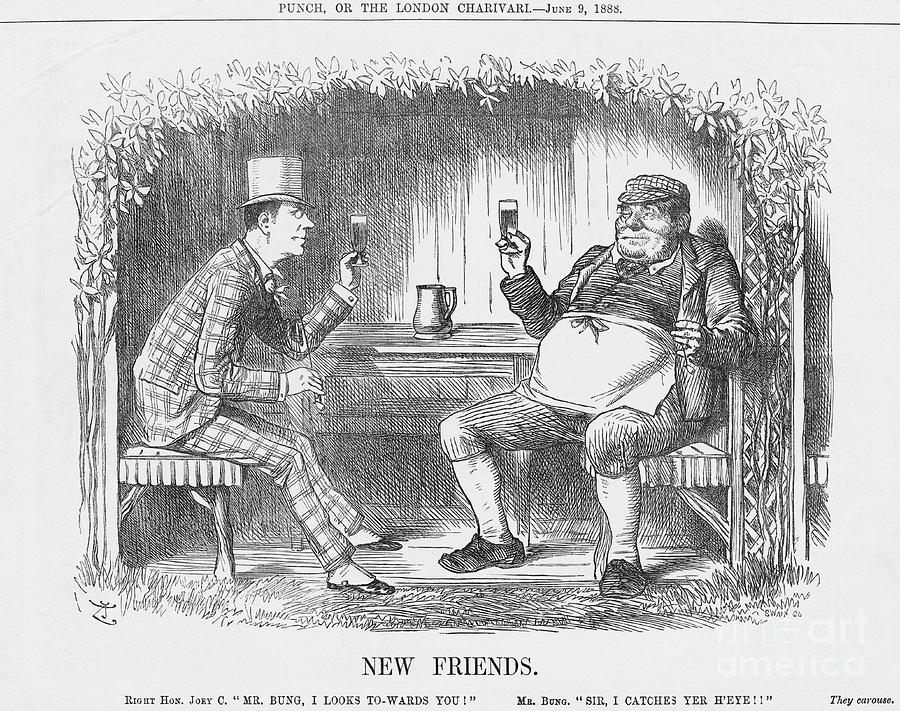 New Friends, 1888. Artist Joseph Swain Drawing by Print Collector