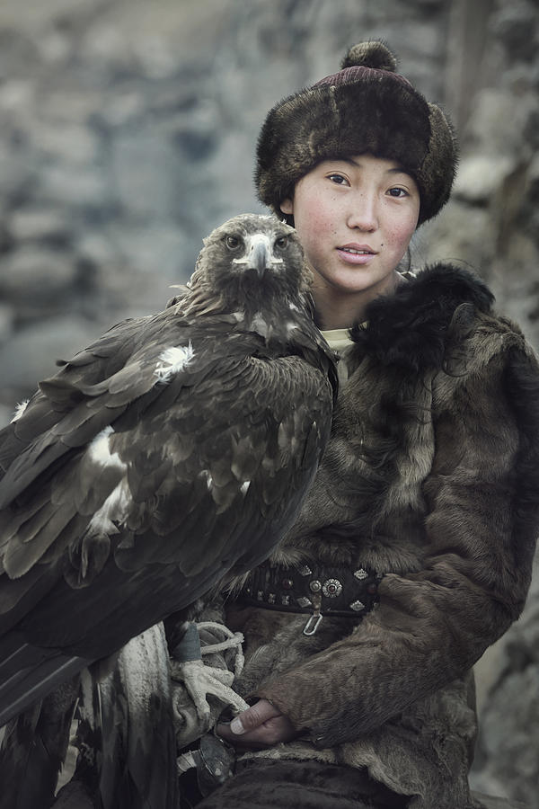 New Gen. Eagle Hunter,mongolia Photograph by Saravut  Whanset