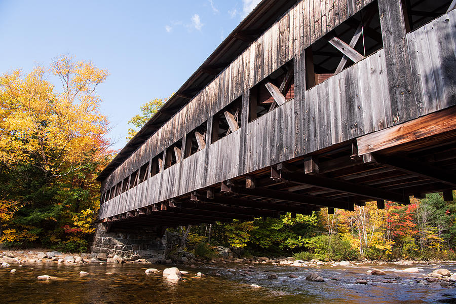 New Hampshire Covered Bridge Photograph
