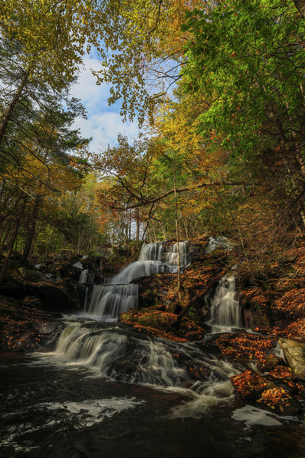 New Hampshire Garwin Waterfall Photograph by Juergen Roth
