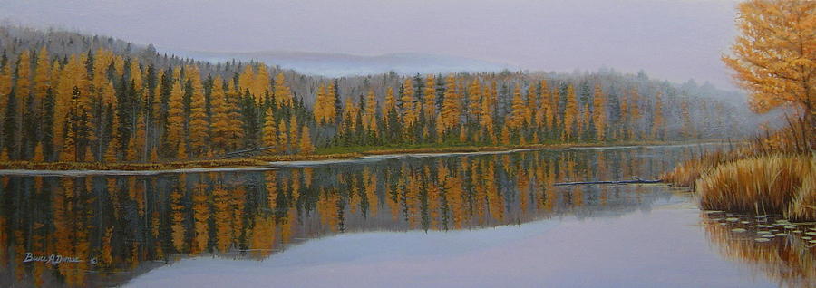 New Hampshire Reflection Painting by Bruce Dumas