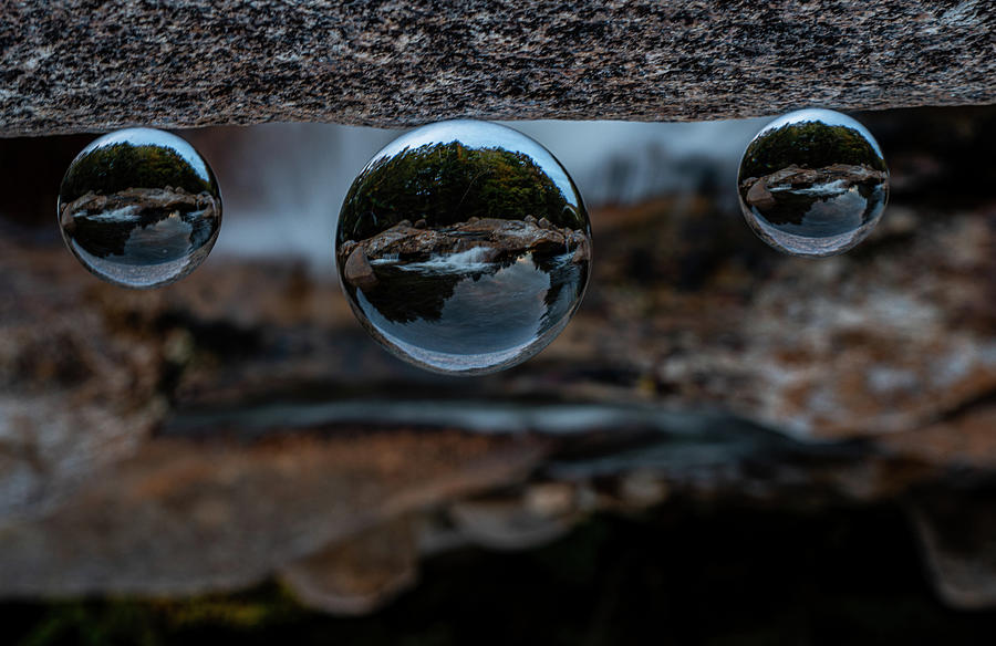Crystal Balls Photograph - New Hampshire River Through Crystal Balls by Linda Howes Crystal Balls Photograph - New Hampshire River Through Crystal Balls by Linda Howes