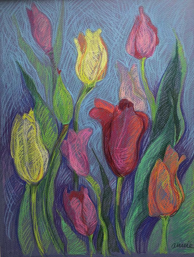 Download New Harmony Tulips Drawing by Annie Scheumbauer