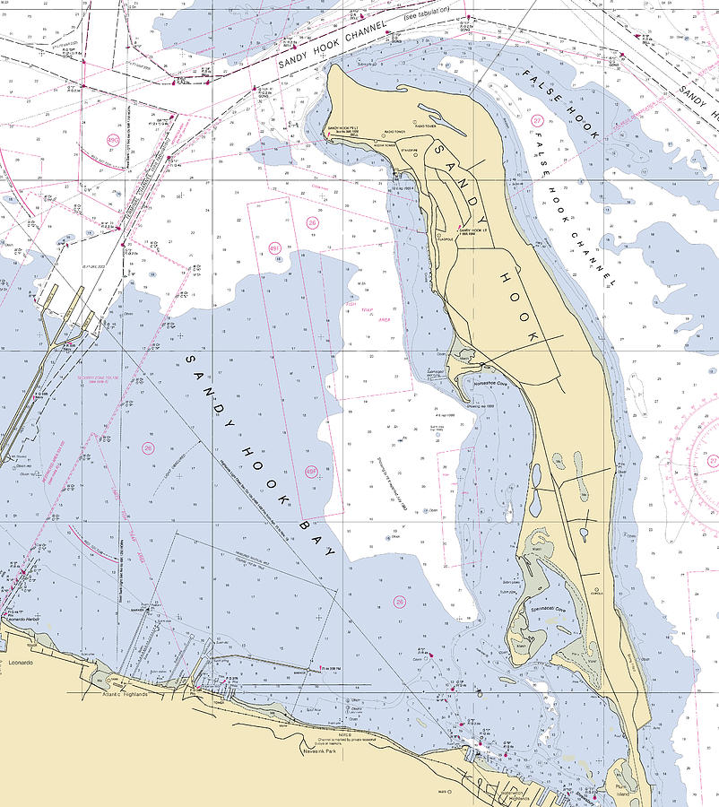 New Jersey-new Jersey Nautical Chart Mixed Media by Sea Koast | Fine ...