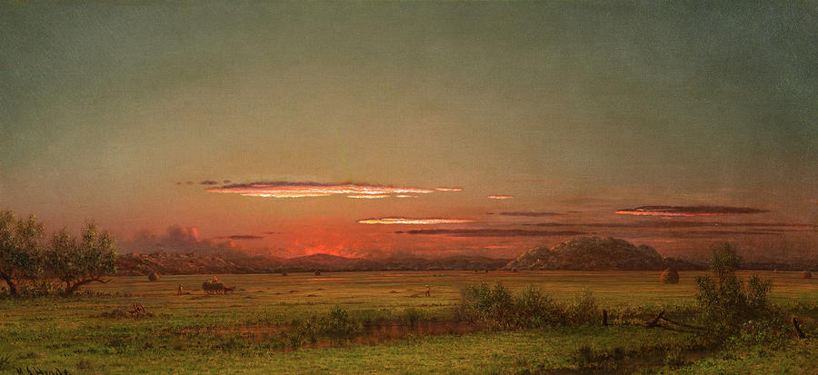 New Jersey Salt Marsh, CA Painting by Martin Johnson Heade - Fine Art ...