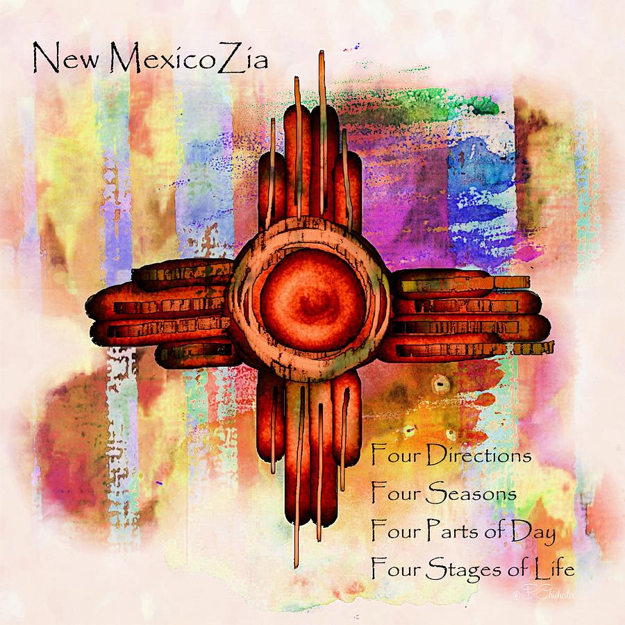 New Mexico Zia Painting by Barbara Chichester
