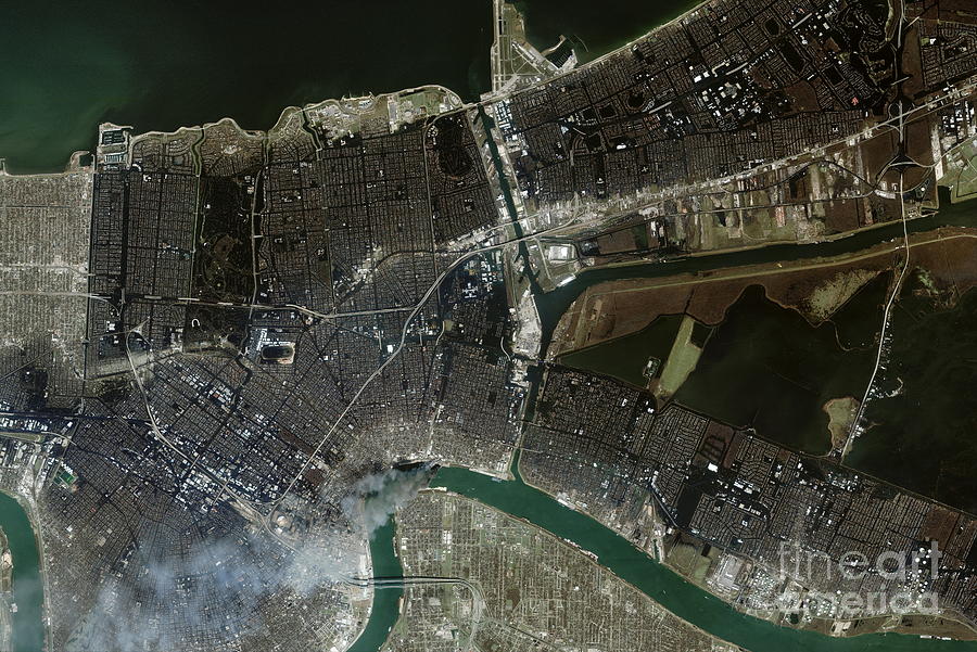 New Orleans After Hurricane Katrina Photograph by Geoeye/science Photo Library
