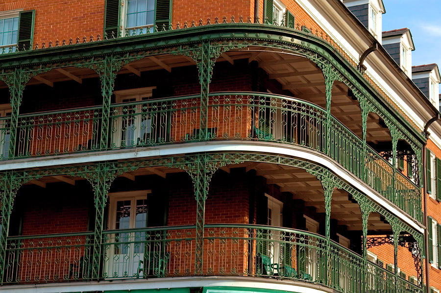 New Orleans Balconies Photograph by Dhuss New Orleans Balconies Photograph by Dhuss