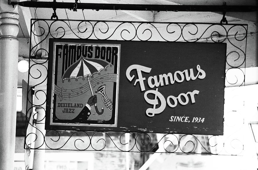 New Orleans - Bourbon Street 2004 BW #14 Photograph by Frank Romeo