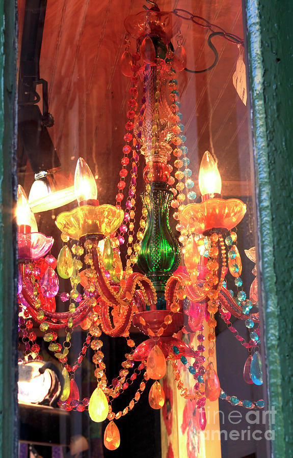 New Orleans Chandelier Colors Photograph by John Rizzuto