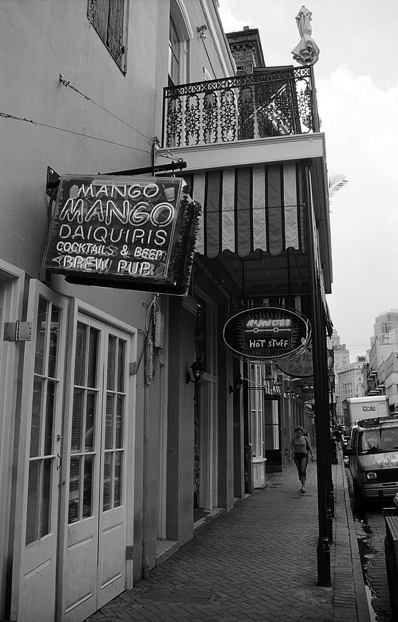 New Orleans Pub 2004 BW Photograph by Frank Romeo