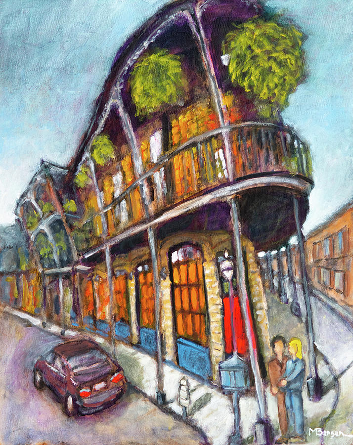 New Orleans, Royal Ave Painting by Mike Bergen