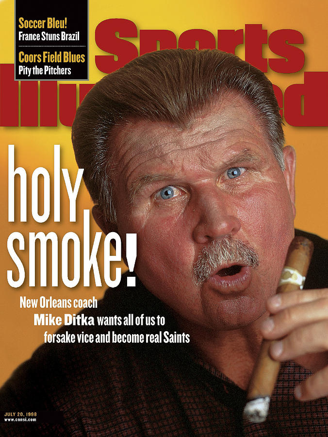 New Orleans Saints Coach Mike Ditka Sports Illustrated Cover Photograph by Sports Illustrated