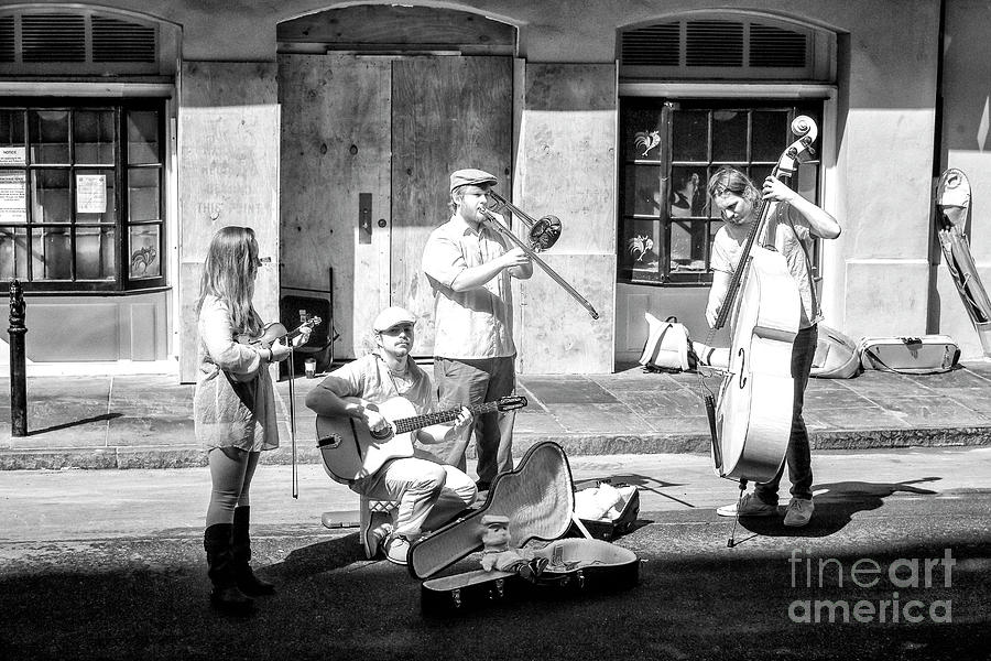 New Orleans Street Musicians Infrared Photograph by John Rizzuto