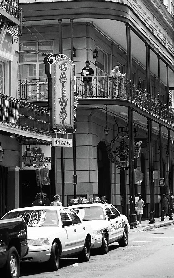 New Orleans Streets 2004 #4 BW Photograph by Frank Romeo