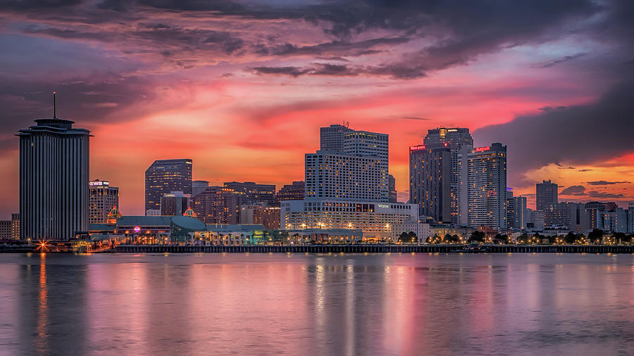 New Orleans Sunset Photograph by Susan Rissi Tregoning