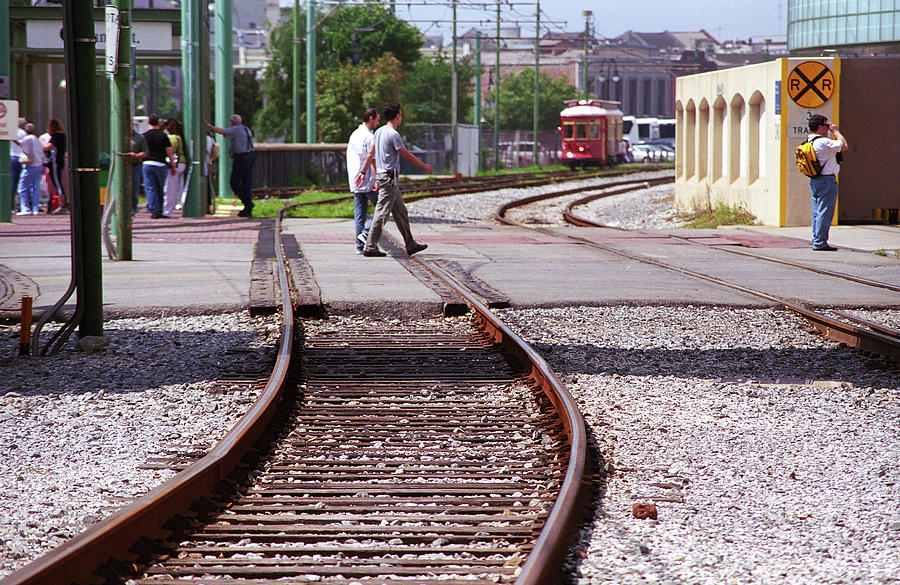 New Orleans Trolley Tracks 2004 Photograph by Frank Romeo