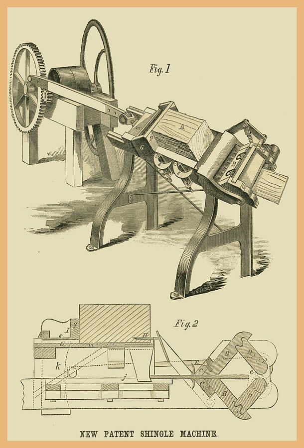 New Patent Shingle Machine Painting by 