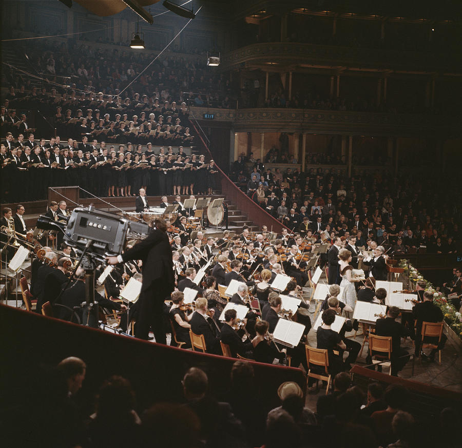New Philharmonia Orchestra Photograph by Erich Auerbach