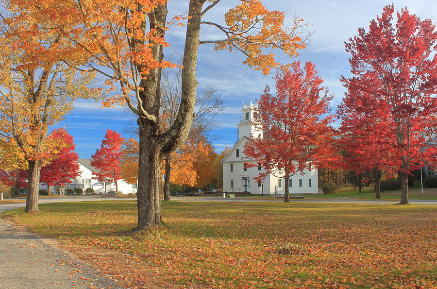 New Salem Town Common In Autumn Photograph