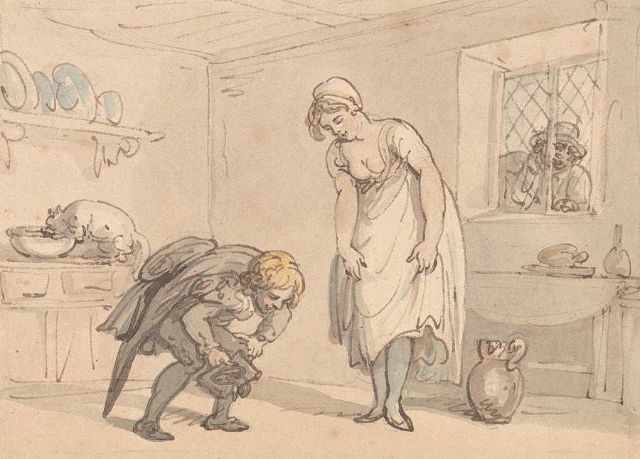 New Shoes Drawing by Thomas Rowlandson