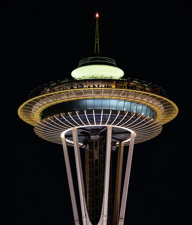 New Space Needle Night Photograph by Tommy Farnsworth