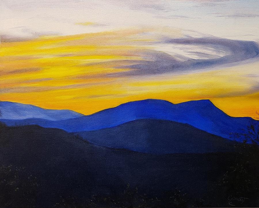 Allegheny Sunset #1 Painting by Claire Prout Capron - Fine Art America