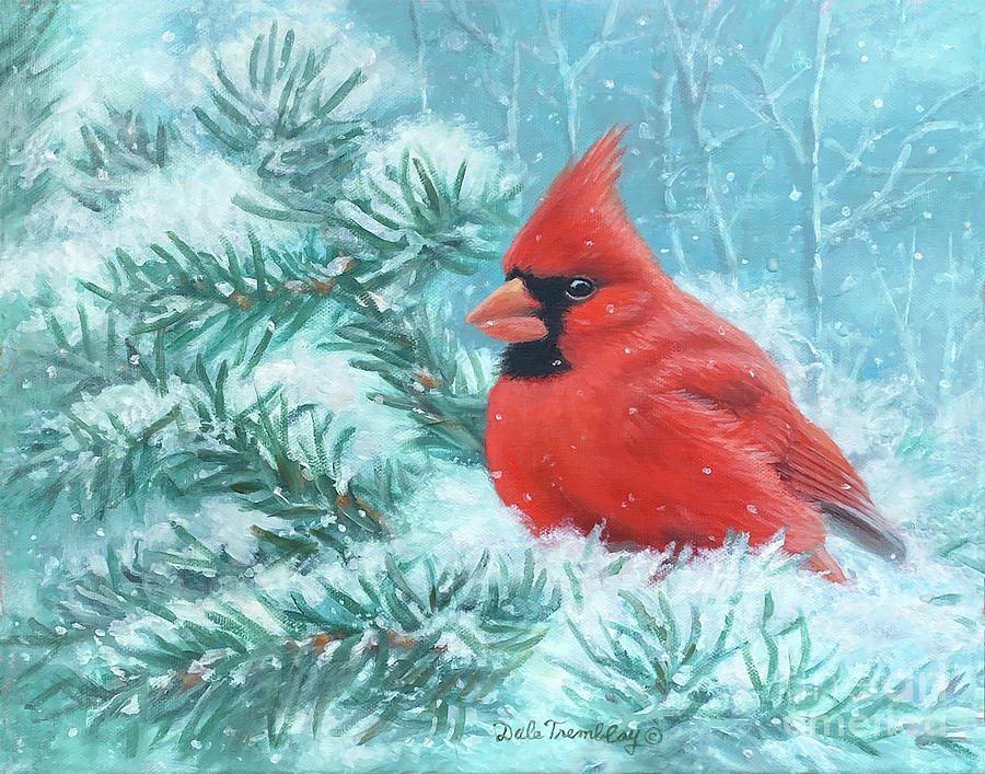 Northern Cardinal Painting by Dale Tremblay - Fine Art America