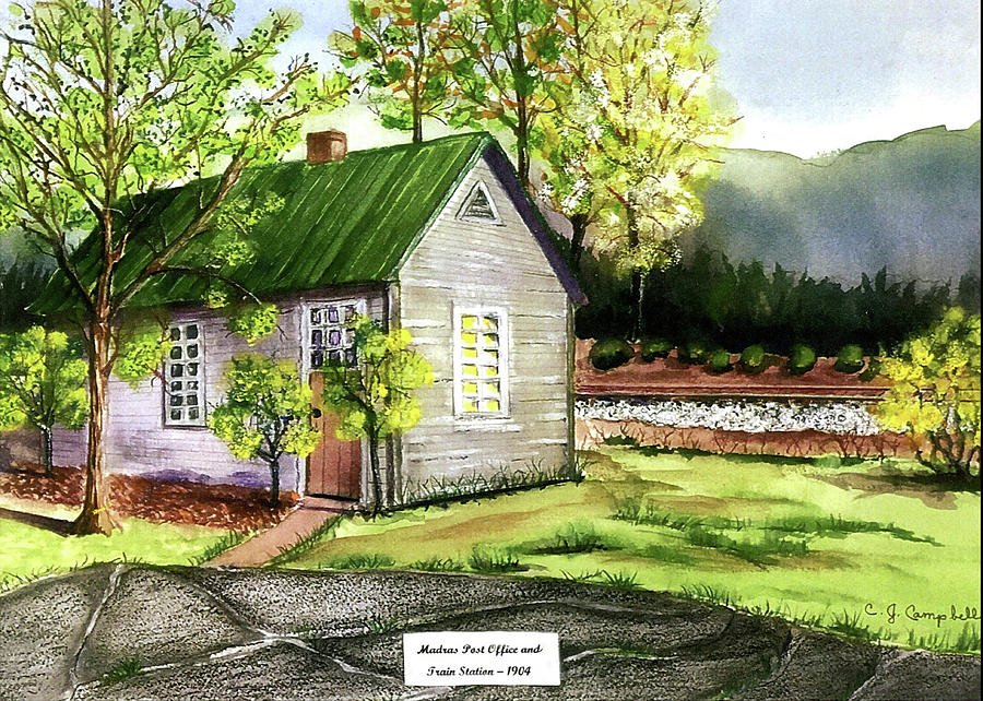 Watercolor Painting - Madras Post Office by John Bates Watercolor Painting - Madras Post Office by John Bates