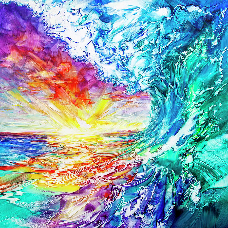 Inspirational Painting - New Wave The Glory of Becoming by Susan Card