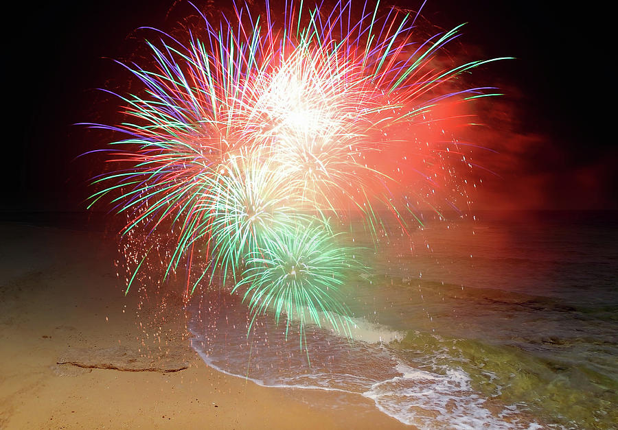 New Years Eve By The Seashore In Dreamland Photograph by Johanna Hurmerinta