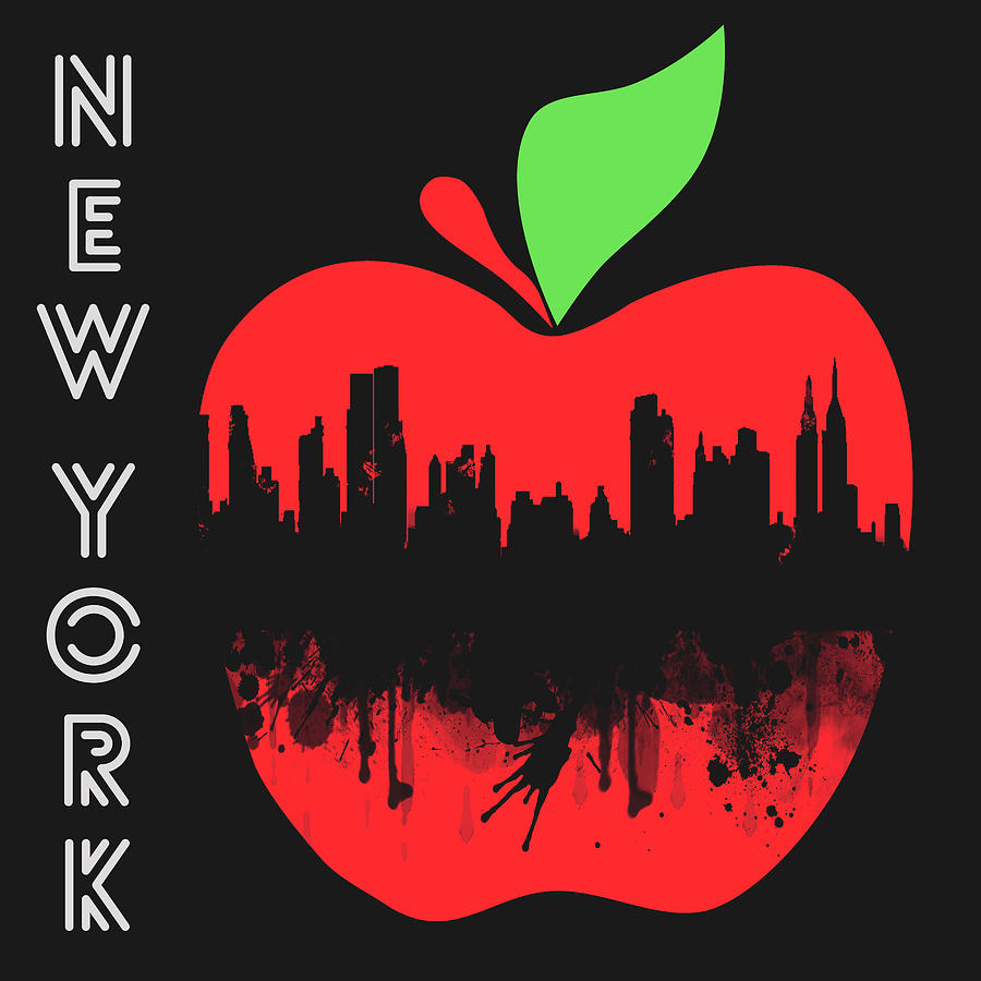 Typography Mixed Media - New York 4 by Mark Ashkenazi