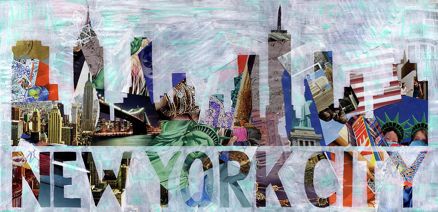 Skyline Mixed Media - New York by Artpoptart