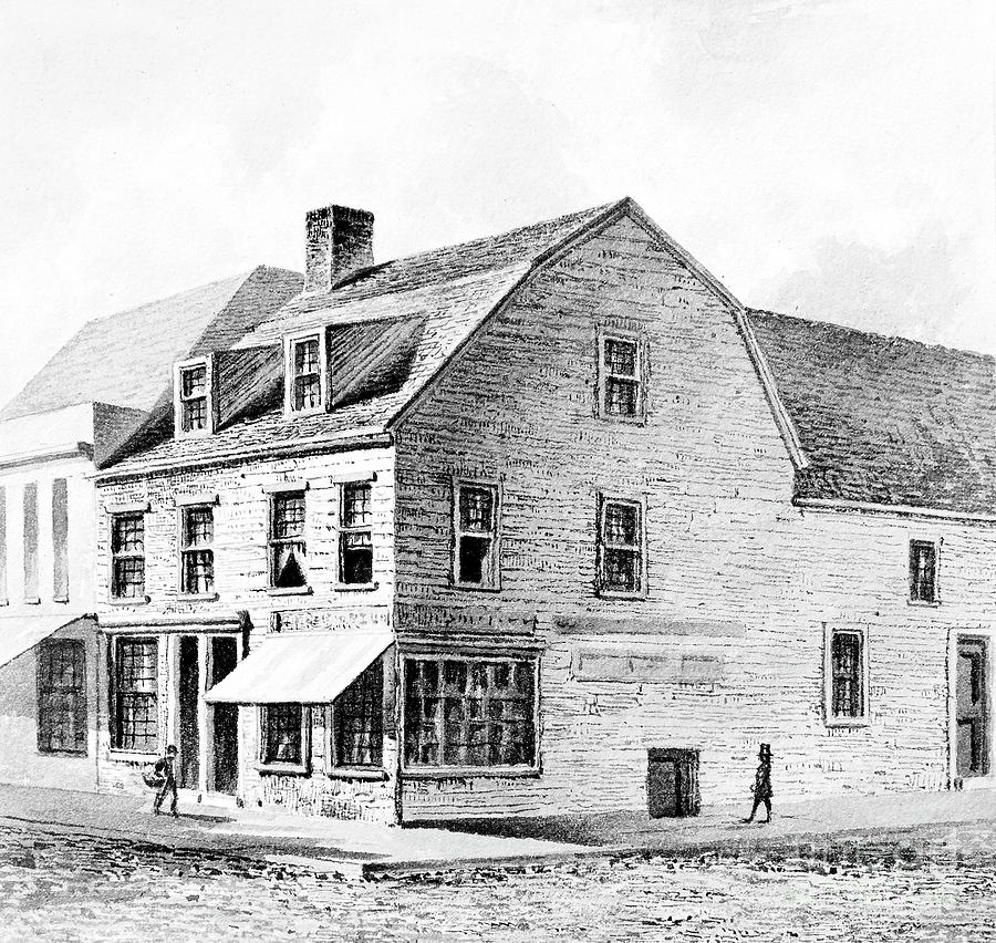 New York Bakery, 1801 Drawing by Granger