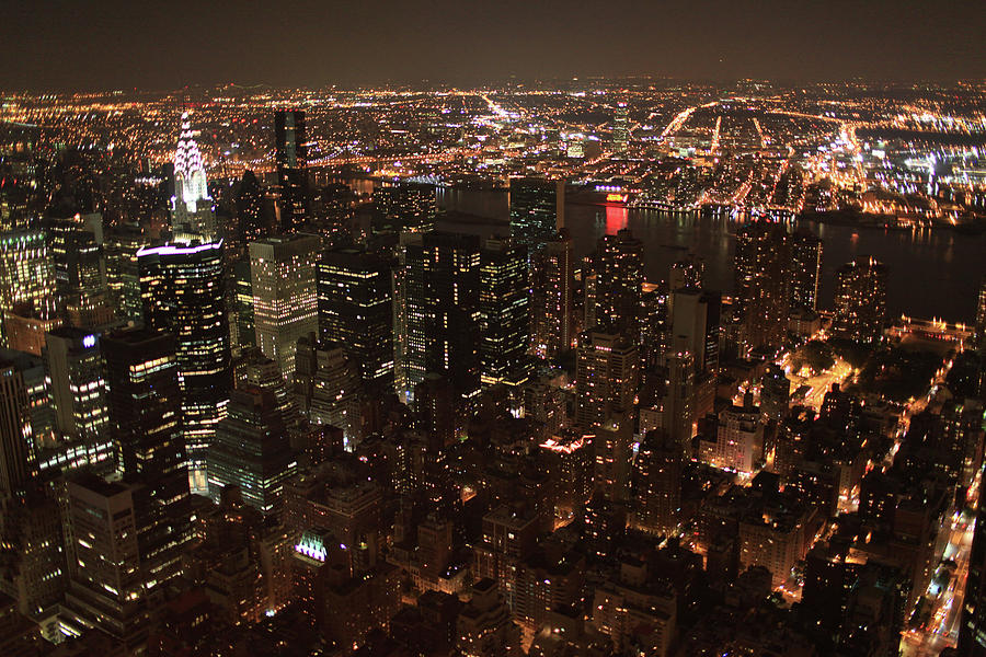 New York By Night Photograph by © Mathias Kellermann - Paris - All ...