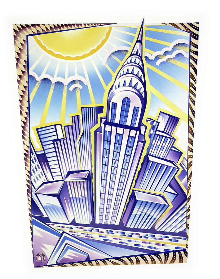 New York Chrysler Building Painting by Garth Glazier