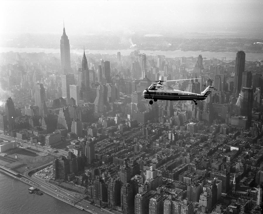 Skyscraper Photograph - New York City Aerial View by Dmitri Kessel